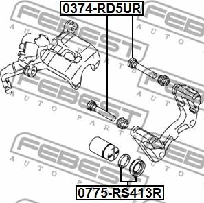 Febest 0775-RS413R - Reparationssats, bromsok xdelar.se