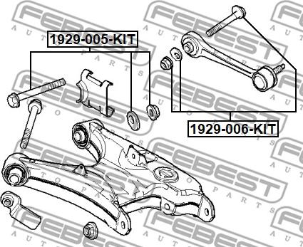 Febest 1929-005-KIT - Inställningsskruv, camber xdelar.se