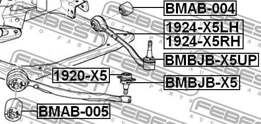 Febest BMAB-005 - Länkarmsbussning xdelar.se