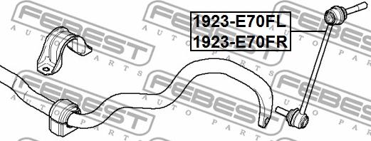 Febest 1923-E70FR - Länk, krängningshämmare xdelar.se