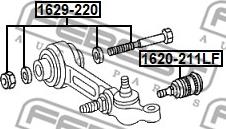 Febest 1629-220 - Inställningsskruv, camber xdelar.se