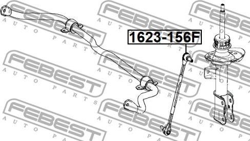 Febest 1623-156F - Länk, krängningshämmare xdelar.se