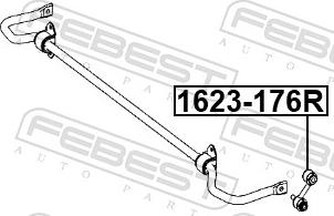 Febest 1623-176R - Länk, krängningshämmare xdelar.se