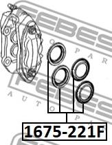 Febest 1675-221F - Reparationssats, bromsok xdelar.se