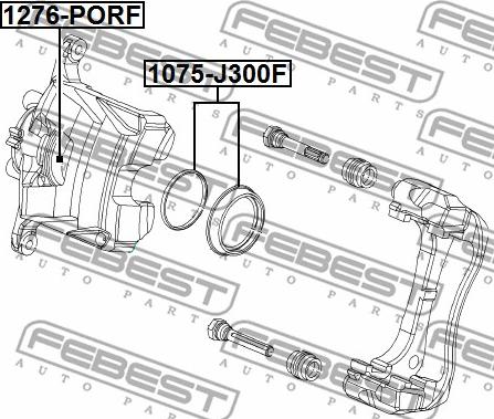 Febest 1075-J300F - Reparationssats, bromsok xdelar.se