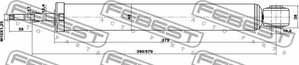 Febest 12650961R - Stötdämpare xdelar.se