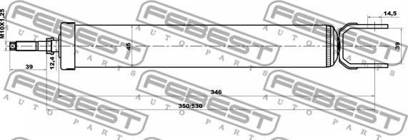 Febest 12650915R - Stötdämpare xdelar.se