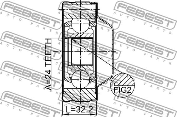 Febest 1211-TERSHA - Led, kardanaxel xdelar.se