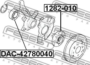 Febest DAC42780040 - Hjullager xdelar.se