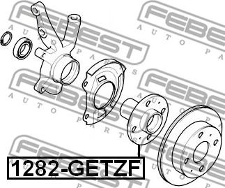 Febest 1282-GETZF - Hjulnav xdelar.se