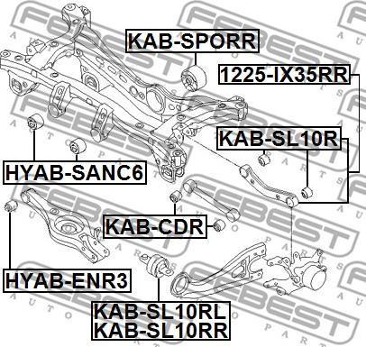 Febest 1225-IX35RR - Länkarm, hjulupphängning xdelar.se