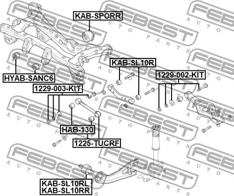 Febest 1225-TUCRF - Länkarm, hjulupphängning xdelar.se