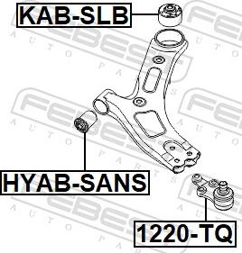 Febest 1220-TQ - Stöd- / Styrstag xdelar.se