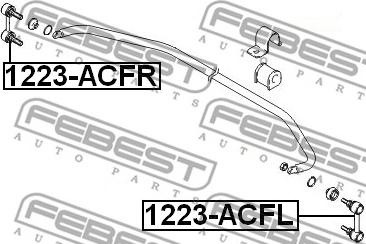 Febest 1223-ACFL - Länk, krängningshämmare xdelar.se