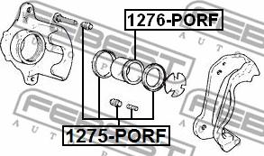 Febest 1275-PORF - Reparationssats, bromsok xdelar.se