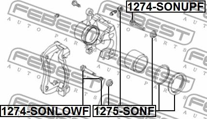 Febest 1275-SONF - Reparationssats, bromsok xdelar.se