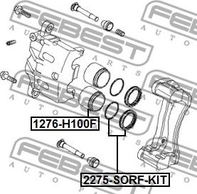 Febest 1276-H100F - Kolv, bromsok xdelar.se