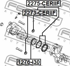 Febest 2275-CERIIF - Reparationssats, bromsok xdelar.se