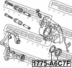 Febest 1775-A6C7F - Reparationssats, bromsok xdelar.se