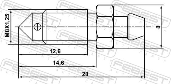 Febest 8870-006 - Luftningsskruv / ventil, bromsok xdelar.se