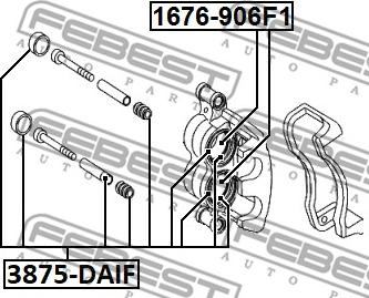 Febest 3875-DAIF - Reparationssats, bromsok xdelar.se