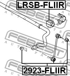 Febest LRSB-FLIIR - Bussning, krängningshämare xdelar.se