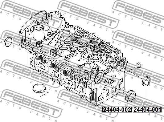 Febest 24404-002 - Plugg, xdelar.se