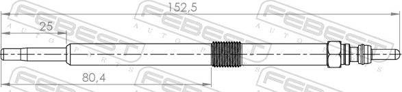 Febest 24642-003 - Glödstift xdelar.se