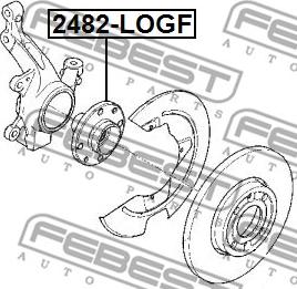 Febest 2482-LOGF - Hjulnav xdelar.se