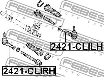 Febest 2421-CLILH - Parallellstagsled xdelar.se