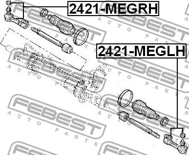 Febest 2421-MEGLH - Parallellstagsled xdelar.se