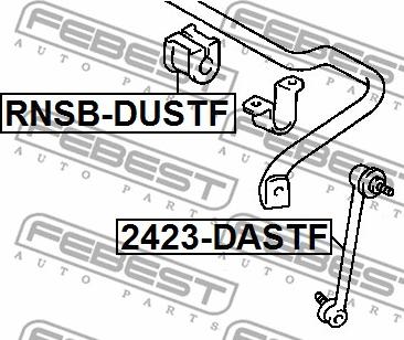 Febest 2423-DASTF - Länk, krängningshämmare xdelar.se