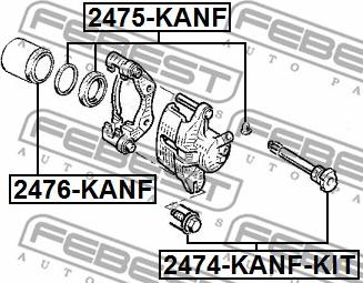 Febest 2475-KANF - Reparationssats, bromsok xdelar.se