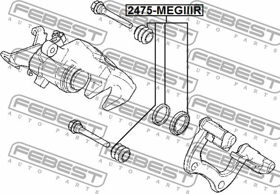 Febest 2475-MEGIIIR - Reparationssats, bromsok xdelar.se