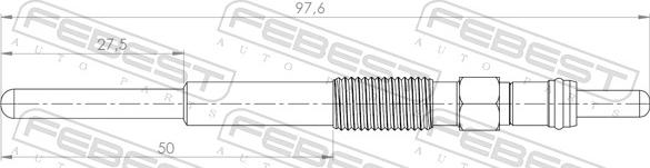 Febest 25642-003 - Glödstift xdelar.se