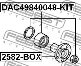 Febest DAC49840048-KIT - Hjullagerssats xdelar.se