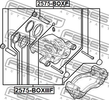 Febest 2575-BOXIIIF - Reparationssats, bromsok xdelar.se