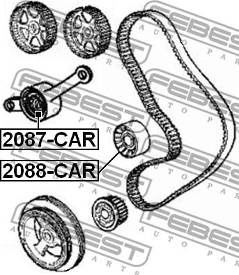 Febest 2087-CAR - Spännrulle, tandrem xdelar.se