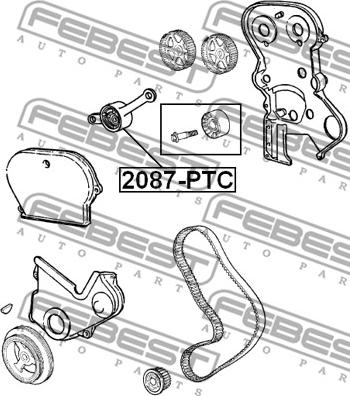 Febest 2087-PTC - Spännrulle, tandrem xdelar.se