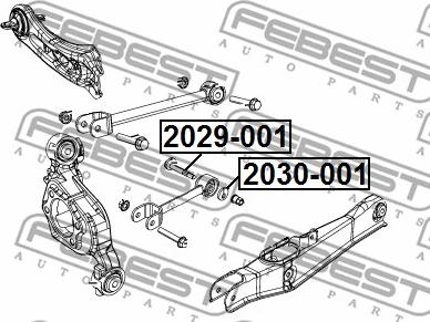 Febest 2030-001 - Caster-inställningsbrickor, axelstomme xdelar.se