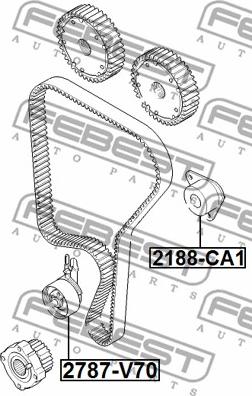 Febest 2188-CA1 - Styrrulle, kuggrem xdelar.se