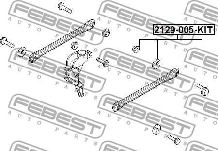 Febest 2129-005-KIT - Inställningsskruv, camber xdelar.se