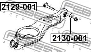 Febest 2130-001 - Caster-inställningsbrickor, axelstomme xdelar.se