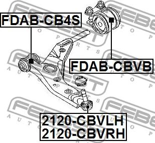 Febest 2120-CBVLH - Stöd- / Styrstag xdelar.se