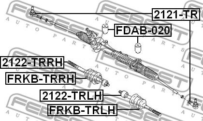 Febest 2121-TR - Parallellstagsled xdelar.se