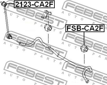 Febest 2123-CA2F - Länk, krängningshämmare xdelar.se