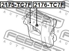 Febest 2175-TC7F - Reparationssats, bromsok xdelar.se