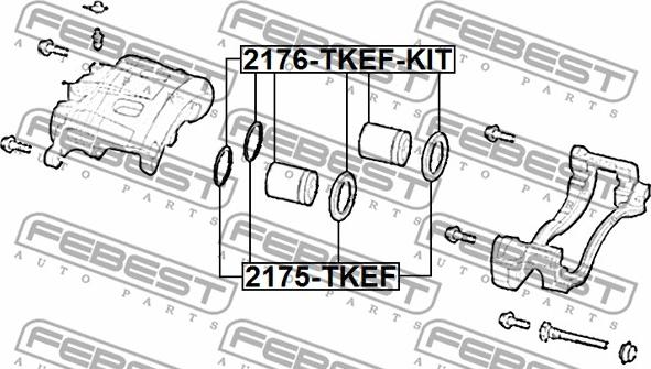 Febest 2175-TKEF - Reparationssats, bromsok xdelar.se