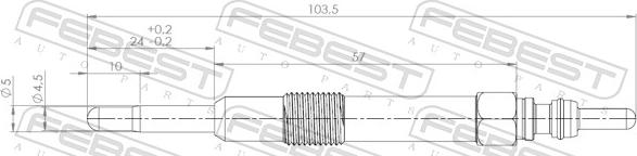 Febest 28642-003 - Glödstift xdelar.se