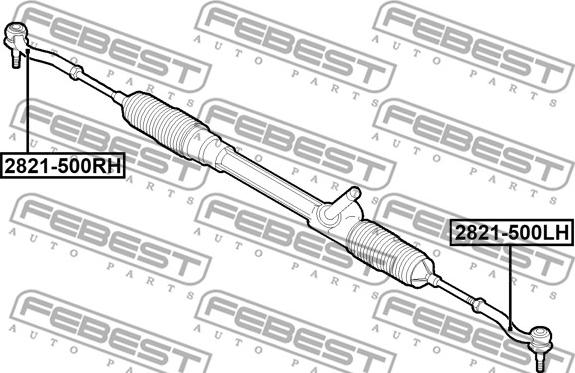 Febest 2821-500RH - Parallellstagsled xdelar.se